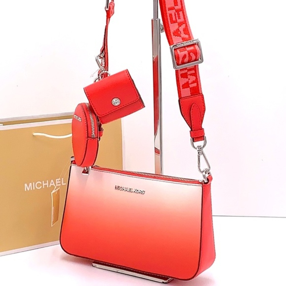 MICHAEL KORS SMALL XBODY SHOULDER BAG W TECH CORAL REEF MULTI COLOR - Picture 2 of 16